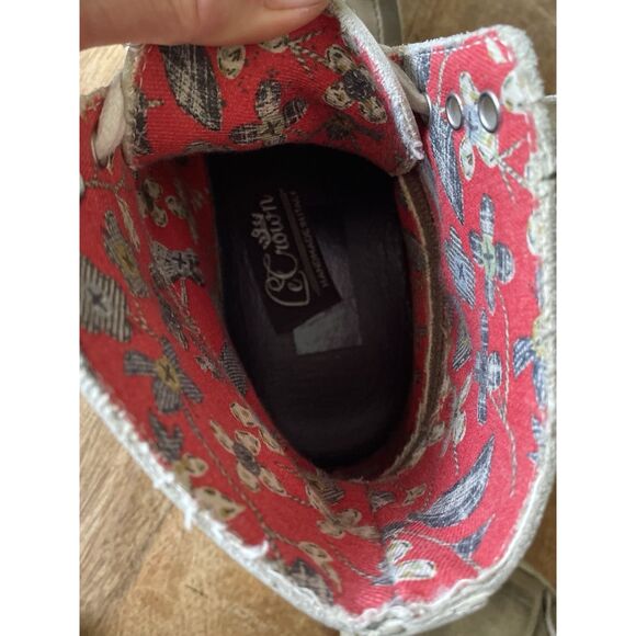 Le Crown Handmade in Italy Distressed Leather Convertible High Low Sneakers 37 - Picture 6 of 12